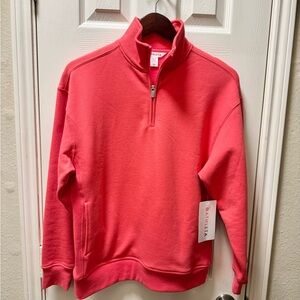 BRAND NEW - Athleta Pink Quarter-Zip Pullover
